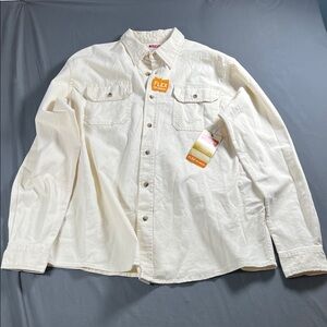 Men's Cream Button-Up Shirt G0011